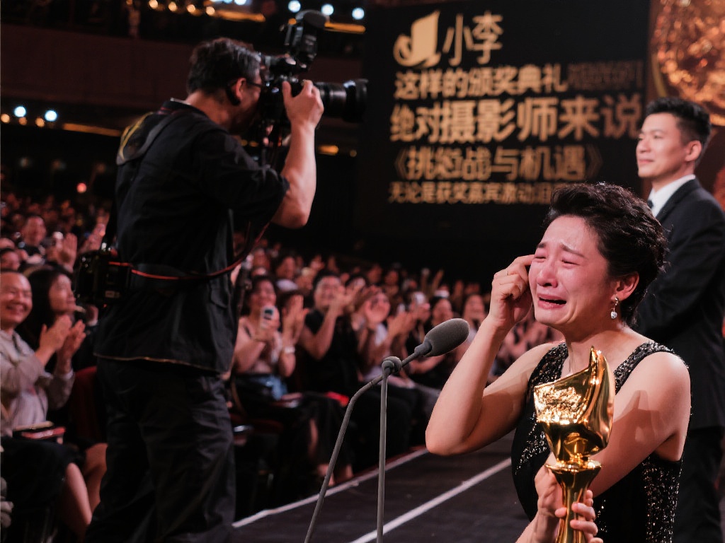 摄影师小李提到：“这样的颁奖典礼对摄影师来说，绝对